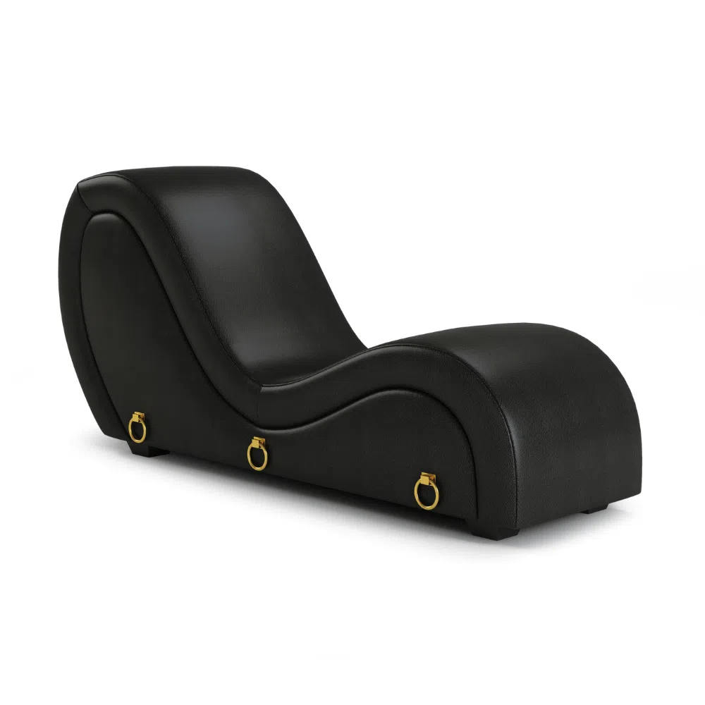 Sofa Tantra « L’audacieux »- Fauteuil Tantra Noir Avec Anneaux